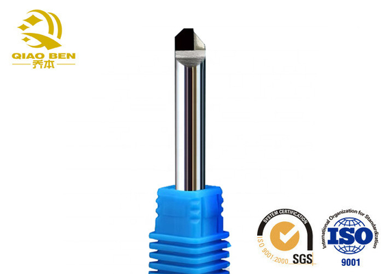 Carbide 8mm Shank Diameter Pcd End Mills Acrylic / Aluminum Polish